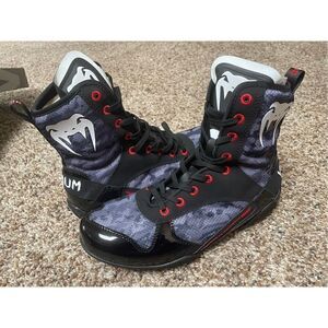 Venum Elite Boxing Lace Up Shoes Dark Camo Men’s Size 7 Brand New with Box